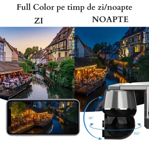 Camera Supraveghere cu Cartela Sim si Panou Solar 4G, Rezolutie 5MP, Rezistenta la Apa, Control din Aplicatie - Taggo.ro