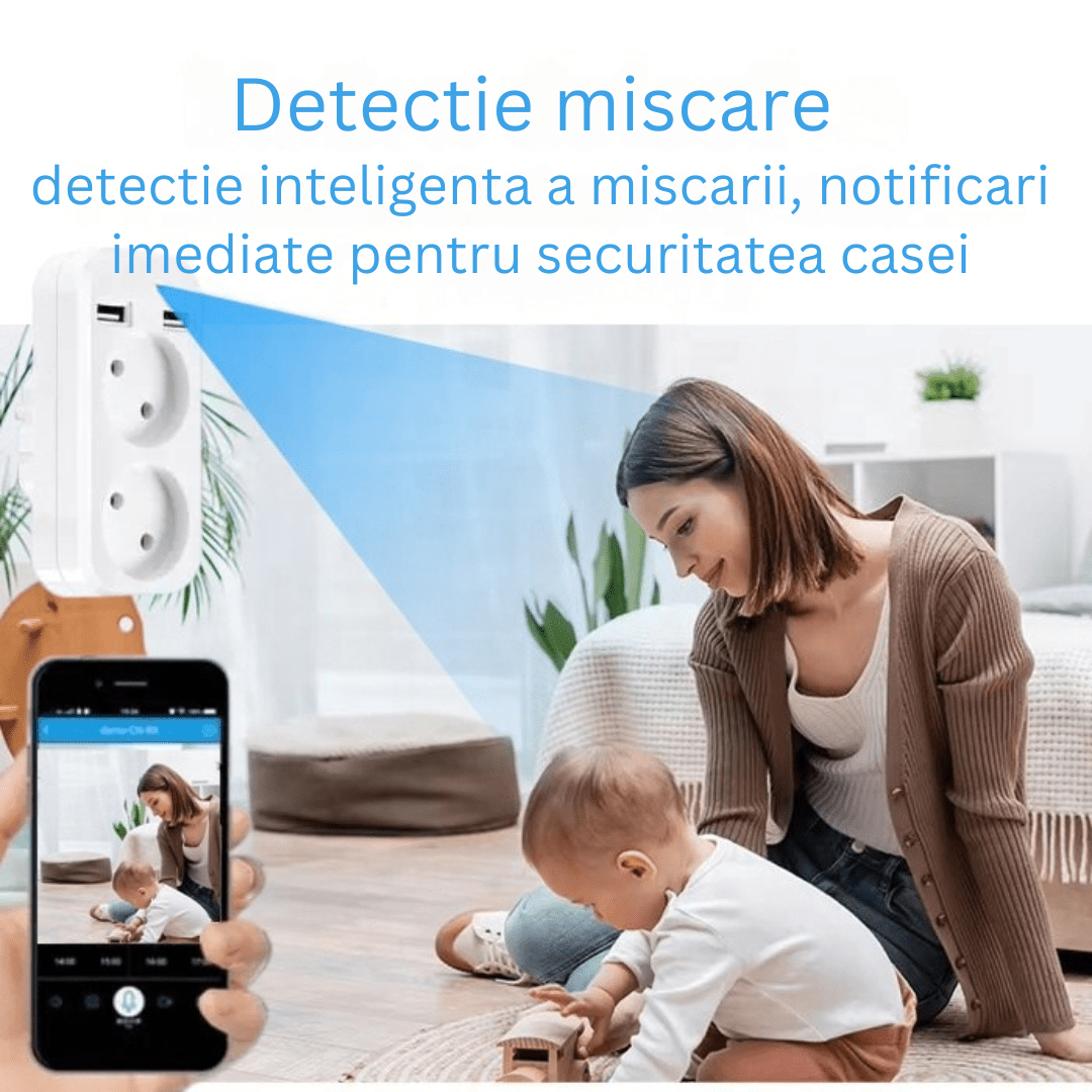 Camera spion Taggo în adaptor dublu, Wi-Fi, Full HD, vizualizare în timp real, pentru inspecții și securitate industrială
