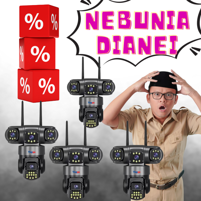 Pachet 4 camere de supraveghere 4G Cartela SIM 6K, 12MP, 3 lentile, Control din aplicatie, Comunicare bidirectionala, Urmarire automata - Taggo.ro
