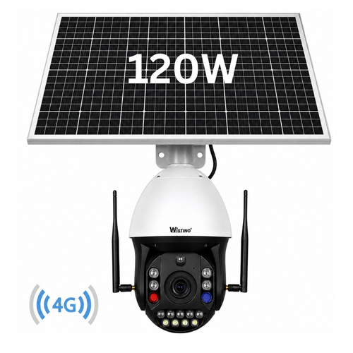 Camera Supraveghere 4G 4K ULTRA HD cu Panou Solar 120W, ZOOM 99X, Rotire din aplicatie 360 grade, Carcasa metalica