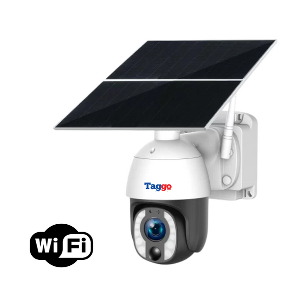 Camera de Supraveghere cu Panou Solar,  8MP, Conexiune WiFi, ZOOM OPTIC 20X, Comunicare Bidirectionala - Taggo.ro