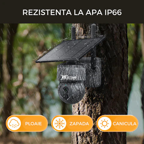 Camera de Supraveghere Camouflage 5mp cu Incarcare Solara 4G, Rain Charging, Rotire Din Aplicatie, Rezistenta La Apa IP 66 - Taggo.ro