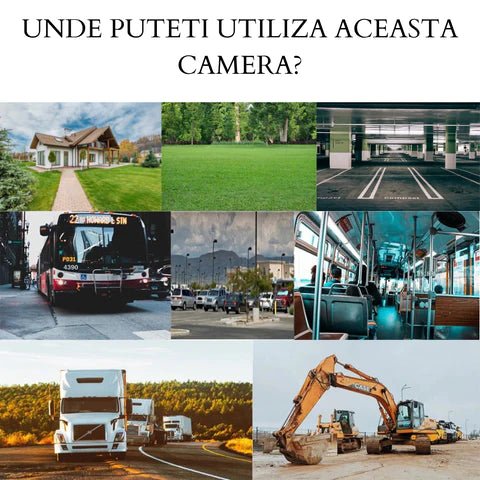 Camera de supraveghere exterior 4G Taggo, 5MP, ideală pentru busuri, camioane și TIR, cu design robust și claritate înaltă