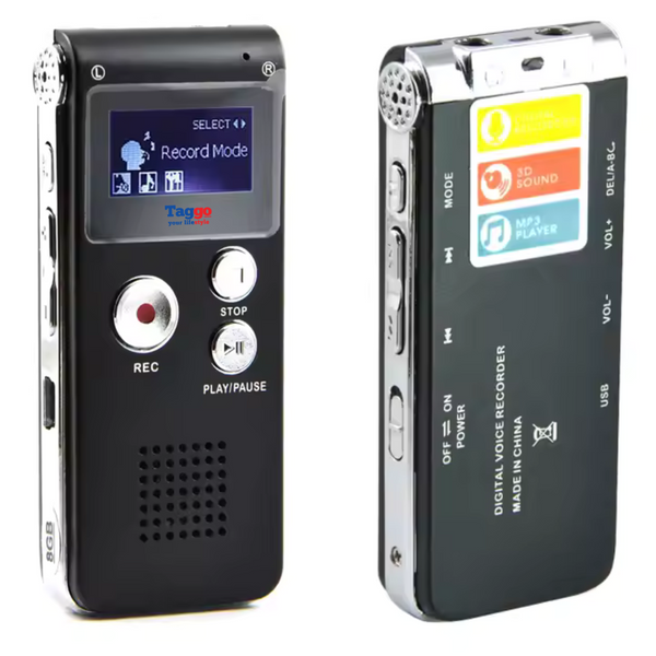 Reportofon digital, MP3 Player, 16 G, microfon - Taggo.ro