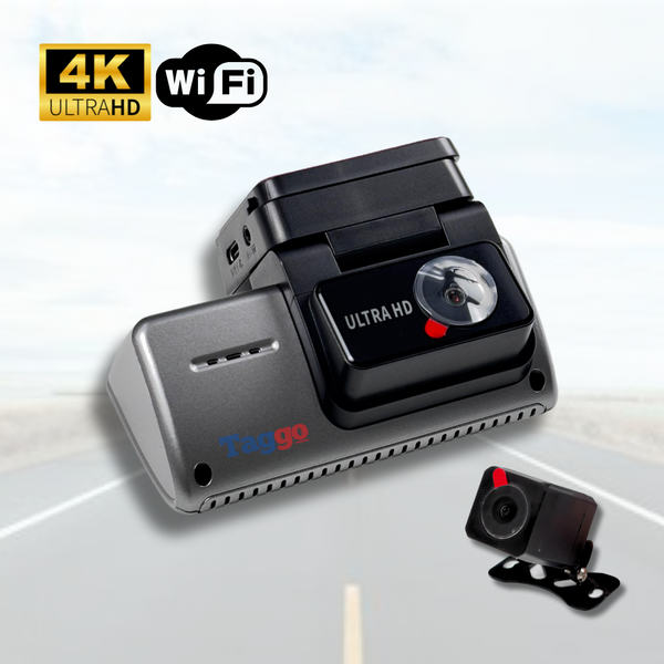 Camera Auto K26S 4K + camera spate 2.5K, WDR, WiFi si GPS integrat, 3,16" IPS, Senzor G - Taggo.ro