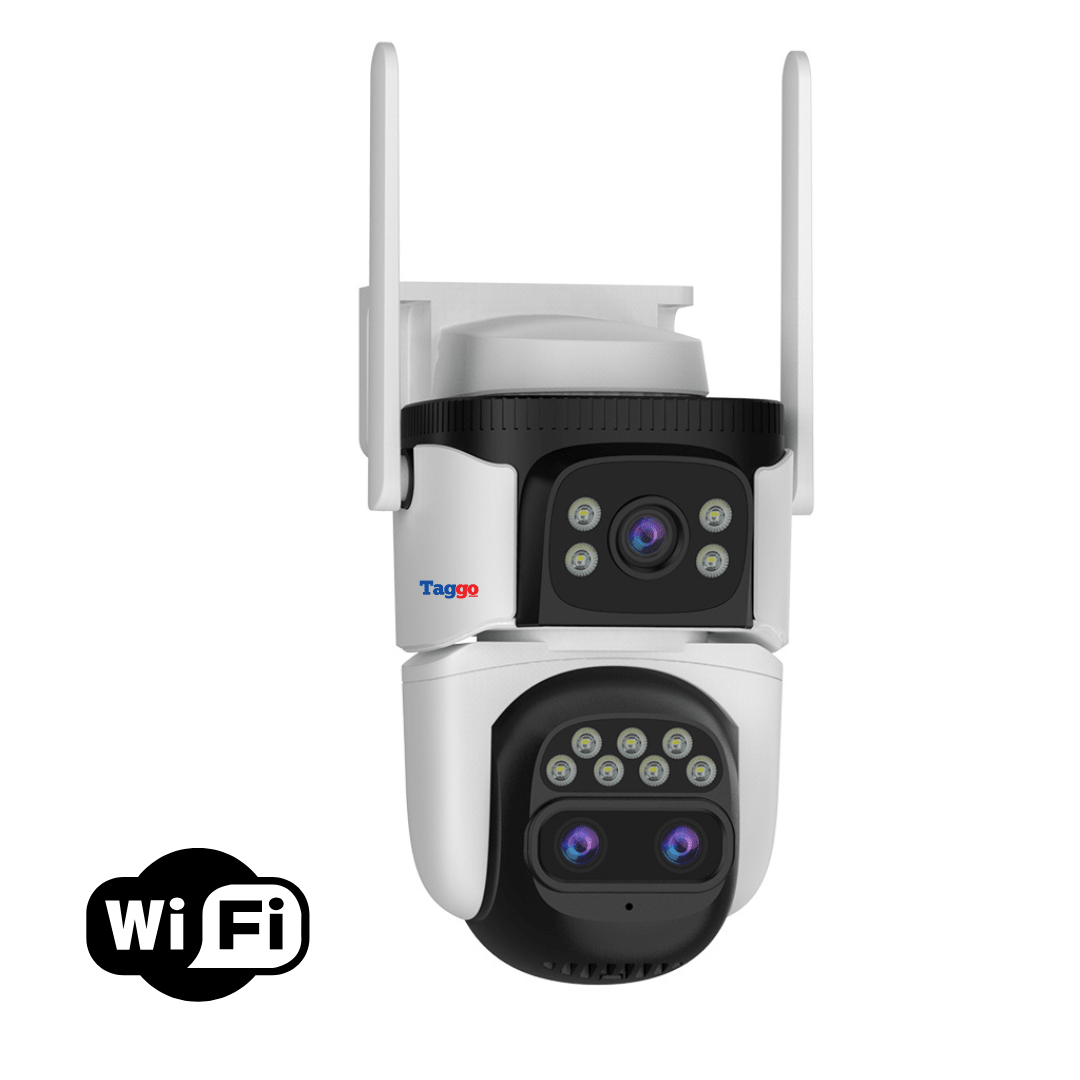 Camera de supraveghere WIFI VSTARCAM cu 3 lentile, 6K, zoom automat 10x, notificări și control din aplicație, urmarire automată