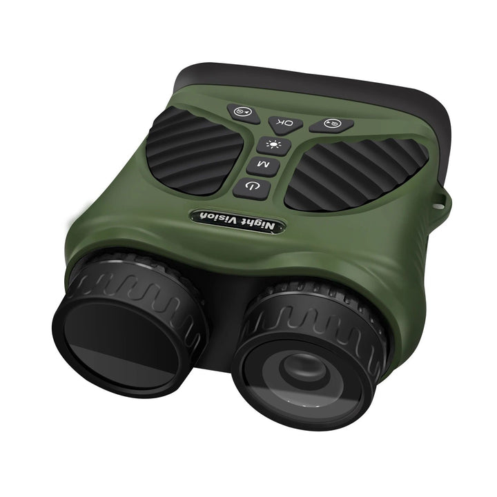 Binoclu Digital Profesional cu Night Vision de Vanatoare 4K, Zoom 10X, Ecran LCD, Acumulator, Verde - Taggo.ro