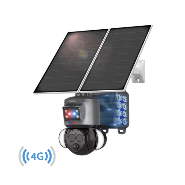 Camera de Supraveghere Cu Incarcare Solara 4G Panou 20W, 4K, ZOOM 12X, FullHD, Rain Charging, Rotire Din Aplicatie, Rezistenta La Apa IP 66
