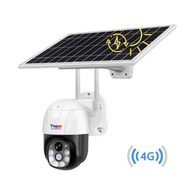 Camera Solara de Supraveghere 4G, 5MP, Zoom 10X, Full HD, Panou Solar 9W cu Acumulatori 12000mAh, IP66, Alba