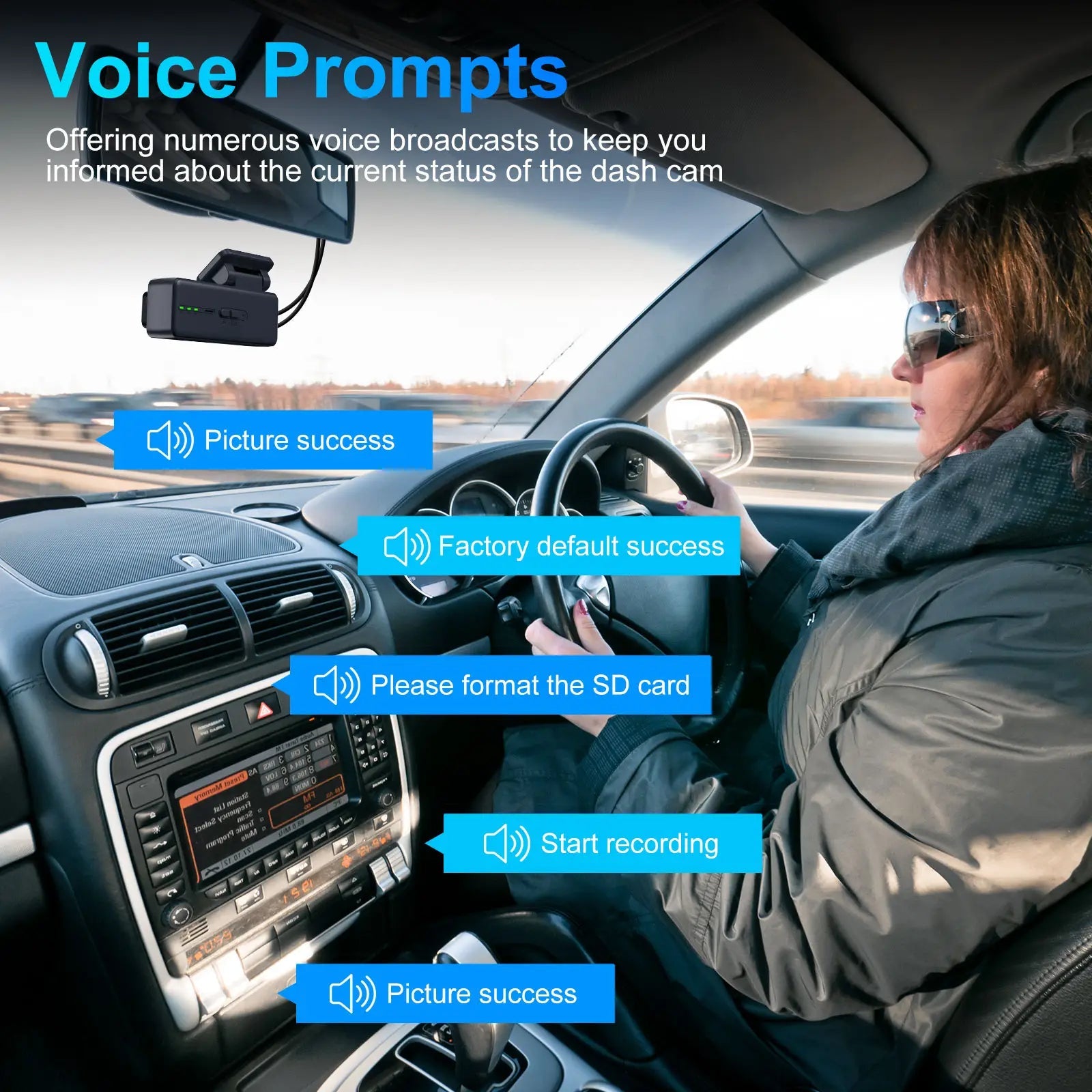 Camera auto 4K + camera spate 1080P DVR WIFI 5G, Vizionare nocturna, Senzor GC4653 - Taggo.ro