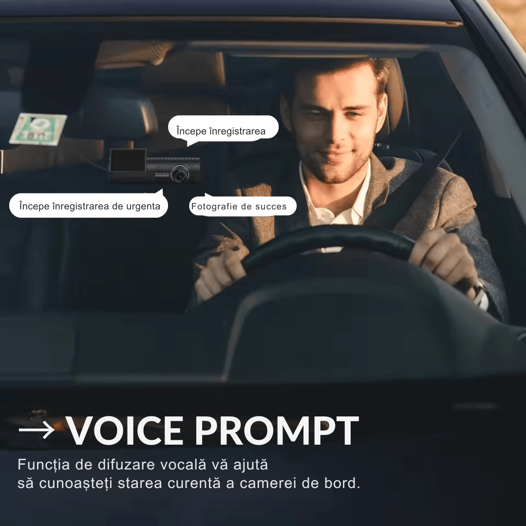 Camera auto 4k + camera spate 1080P DVR WiFi, GPS, Vizionare nocturna, Senzor GC4653 - Taggo.ro