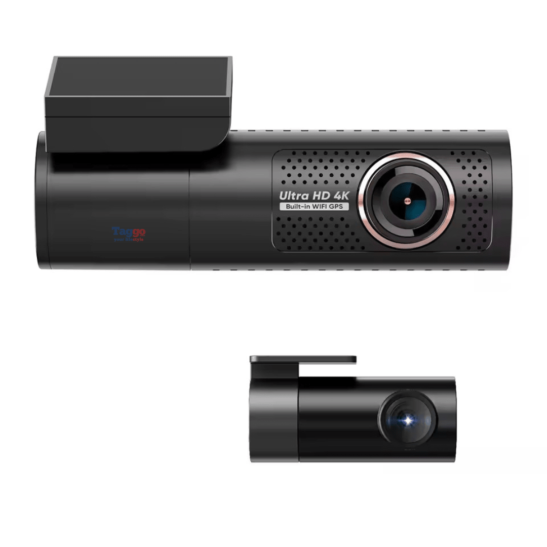 Camera auto 4k + camera spate 1080P DVR WiFi, GPS, Vizionare nocturna, Senzor GC4653 - Taggo.ro