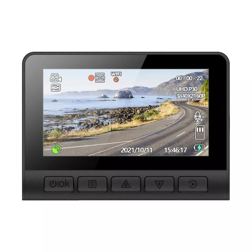 Camera Auto V55PRO 4K + camera spate 1080P, WiFi, WDR, Viziune nocturna - Taggo.ro