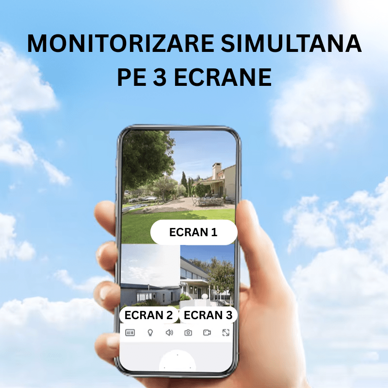 Camera de Supraveghere 4G, Rezolutie 8MP, Incarcare Solara, Urmarire Automata, Rezistenta la Apa IP66 - Taggo.ro