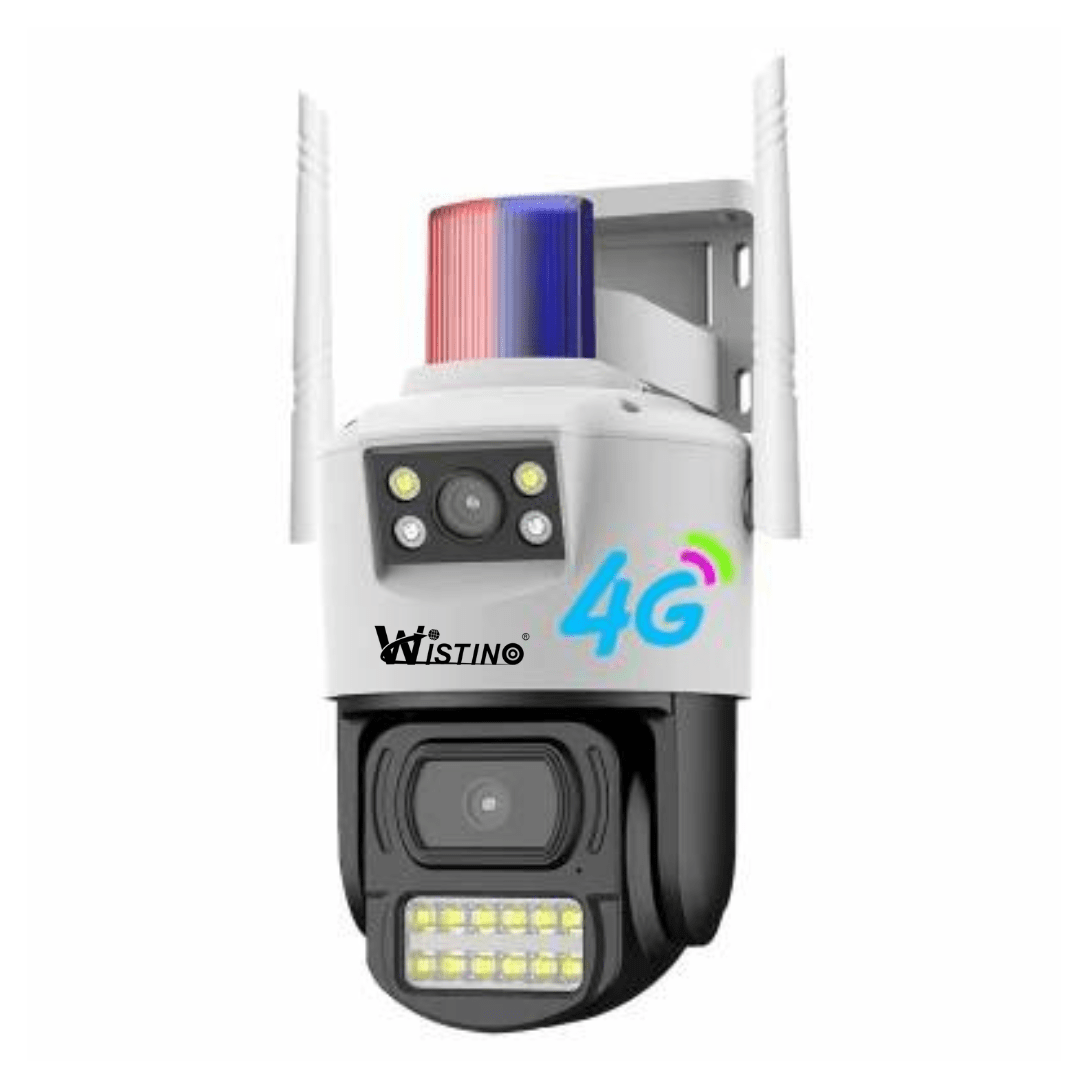 Camera de supraveghere 8MP, 2 lentile, 4G Cartela SIM 4K, Control din aplicatie, Urmarire automata, Rezistenta la apa IP66 - Taggo.ro