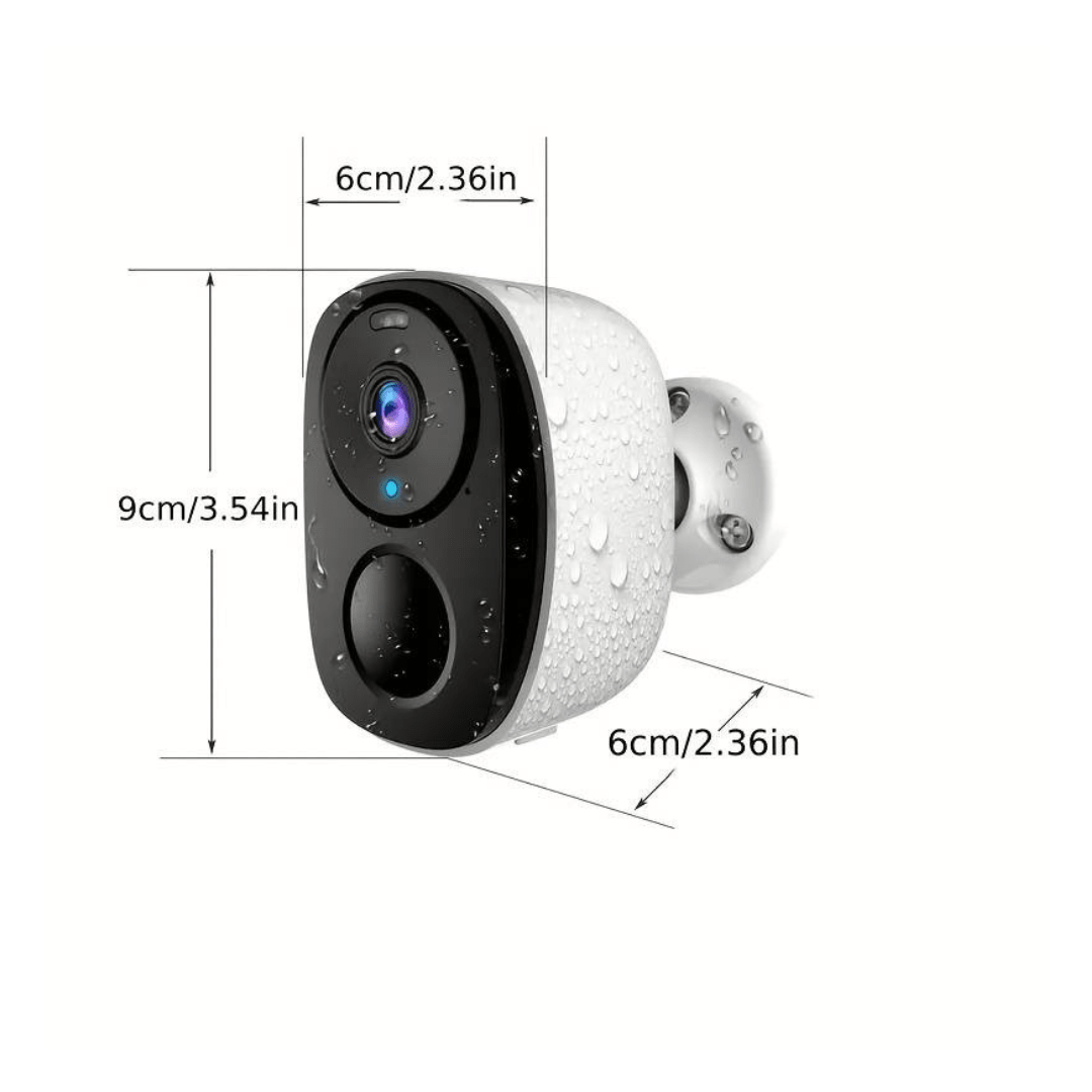 Camera de supraveghere WIFI 2K, 4MP, Baterie incorporata, Control din aplicatie,Rezistenta la apa IP66 - Taggo.ro