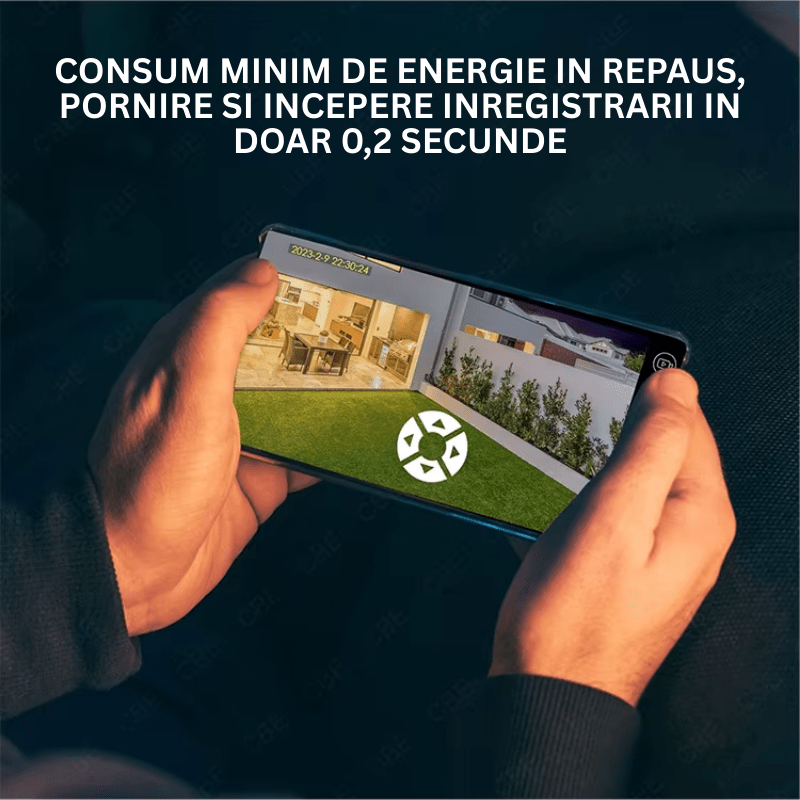 Camera de Supraveghere WiFi, cu Panou Solar, 8MP, ZOOM OPTIC 20X, Structura Metalica si Protectie IP66, Comunicare Bidirectionala, Notificari Instante la Detectie Umana - Taggo.ro