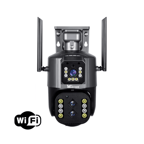 Camera de Supraveghere Wifi Exterior 4K 8MP (4MP+4MP), Zoom 10x, Notificari, Control din Aplicatie, Urmarire Automata