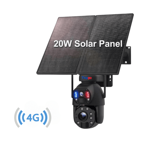 Camera Supraveghere 4G 3K Ultra HD 50X ZOOM, Dual Camera, Incarcare Solara, Rotire Din Aplicatie, Rezistenta La Apa IP 66