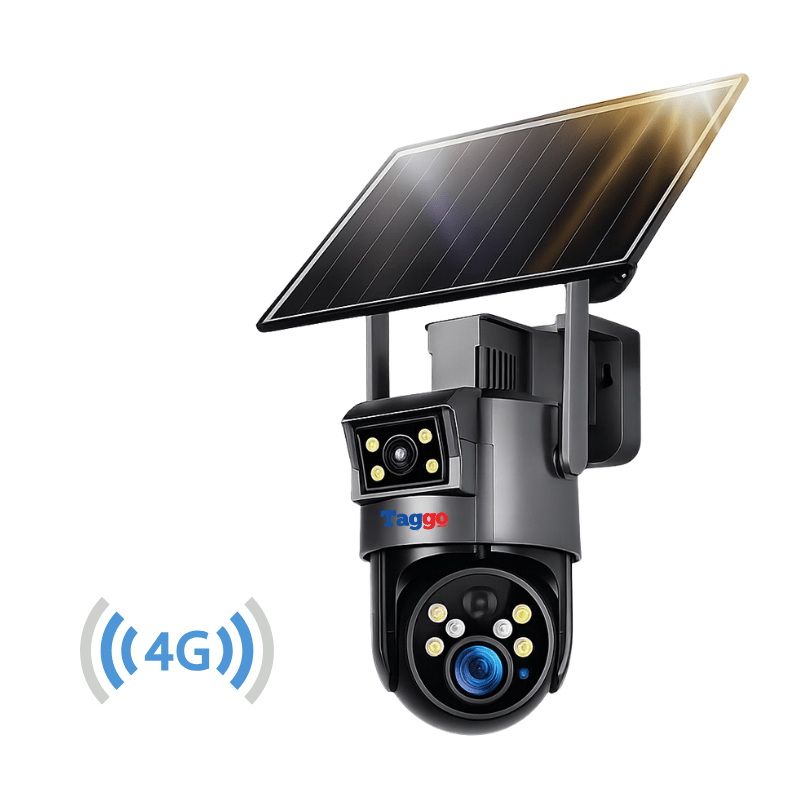 Camera Supraveghere 4G Rezolutie 4K Ultra HD 50X Zoom Optic, 10W, Dual Camera, Incarcare Solara, Rotire Din Aplicatie, Rezistenta La Apa IP 66 - Taggo.ro