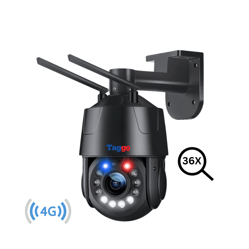 Camera Supraveghere cu Panou Solar si Conexiune 4G, Rezolutie 4K, Zoom Optic 36X - Taggo.ro