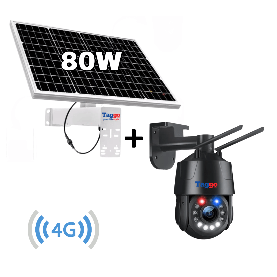 Camera Supraveghere cu Panou Solar si Conexiune 4G, Rezolutie 4K, Zoom Optic 36X - Taggo.ro