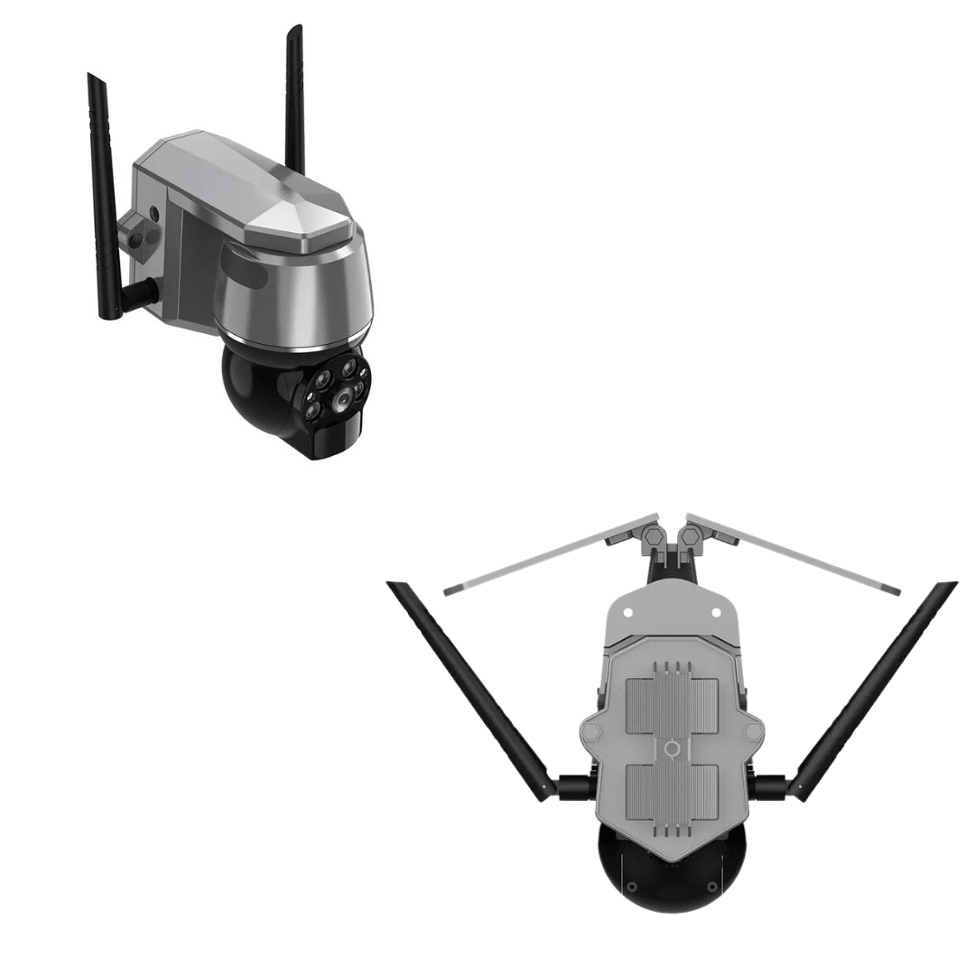 Camera Supraveghere cu Panou Solar WIFI, Rezolutie 5MP, Rezistenta la Apa, Control din Aplicatie - Taggo.ro