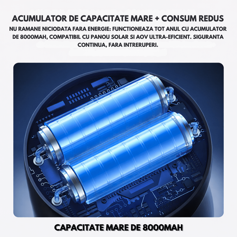 Camera Supraveghere Exterior 4G Ultra HD, Full Color, functie AOV, 4MP, 10XZOOM, Incarcare Solara, Rotire Din Aplicatie, Rezistenta La Apa IP 66 - Taggo.ro