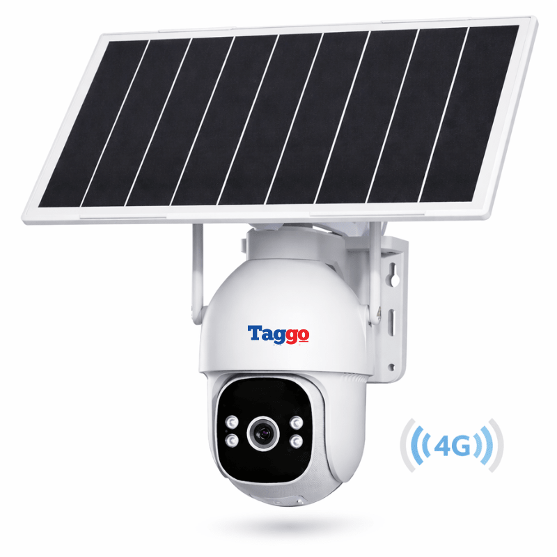 Camera Supraveghere Solara PTZ cu 4G/ eSIM, AOV, Viziune Full Color cu Night Vision si Detectie Miscare, 5MP - Taggo.ro