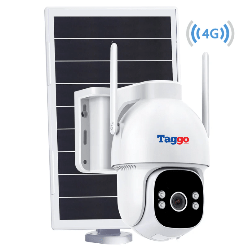 Camera Supraveghere Solara PTZ cu 4G/ eSIM, AOV, Viziune Full Color cu Night Vision si Detectie Miscare, 5MP - Taggo.ro