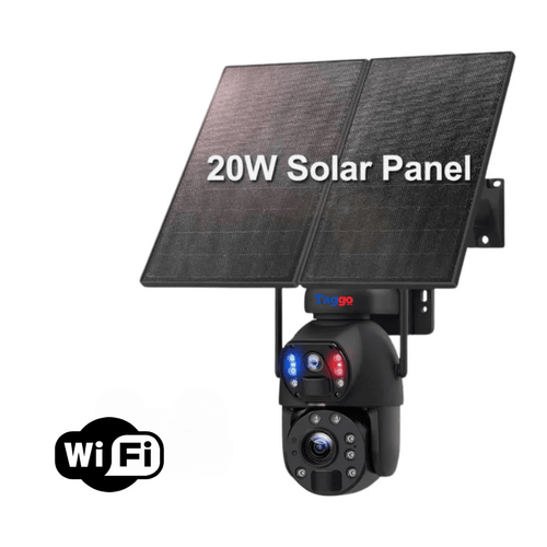 Camera Supraveghere WIFI 3K Ultra HD 50X ZOOM, Dual Camera, Incarcare Solara, Rotire Din Aplicatie, Rezistenta La Apa IP 66