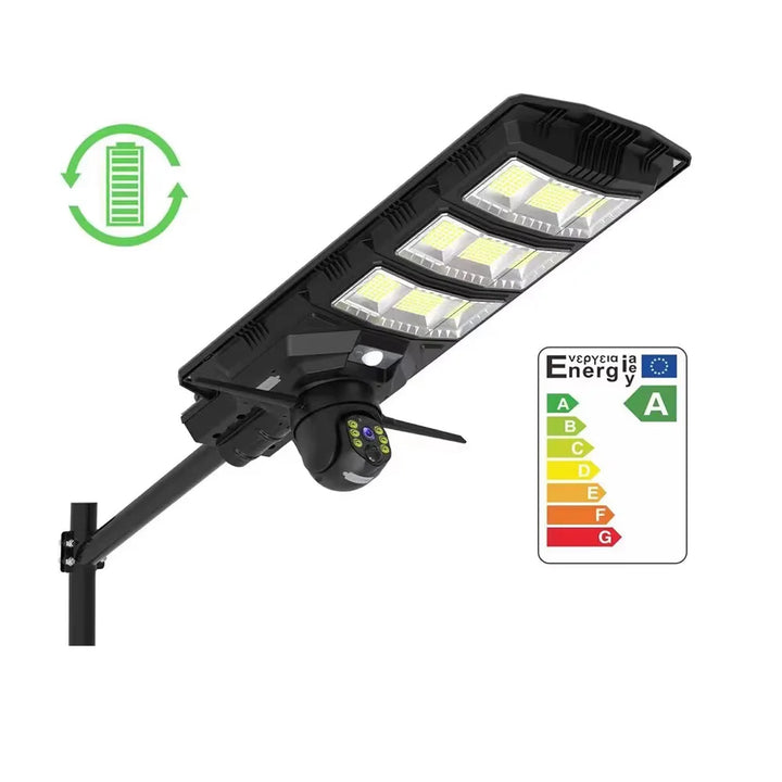 Lampa stradala cu camera 4G, 5MP, 18000mAh, Taggo Pro, viziune nocturna, IP66 - Taggo.ro