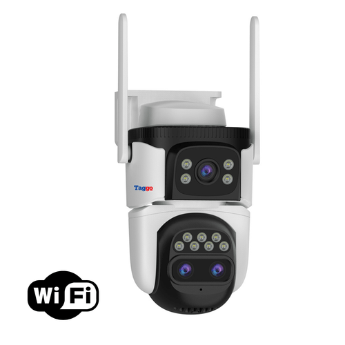 Camera de Supraveghere WIFI, 3 lentile, 6K 9MP, Auto Zooming 10x hybrid, Notificari, Control din Aplicatie, Urmarire Automata