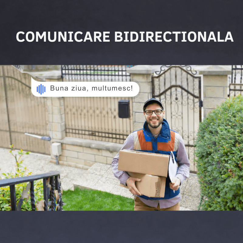 Camera de supraveghere WiFi 3MP de exterior, vizionare nocturnă color, comunicare bidirecțional, IP66 și alarmă.