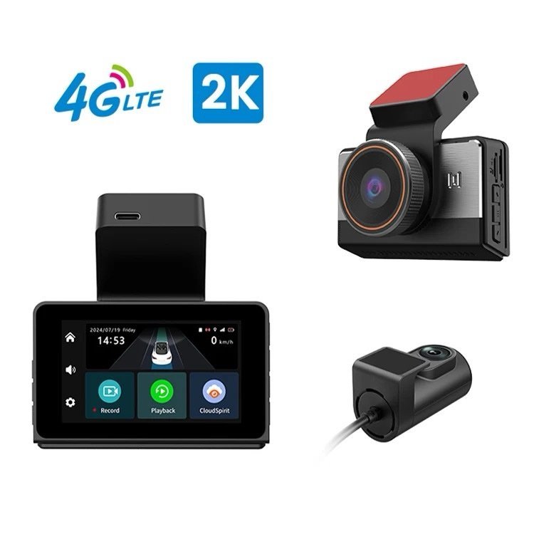 Camera auto 4G Taggo P86 cu cameră spate 720P, WiFi HotSpot și monitorizare la distanță, compatibilă cu cartela SIM.