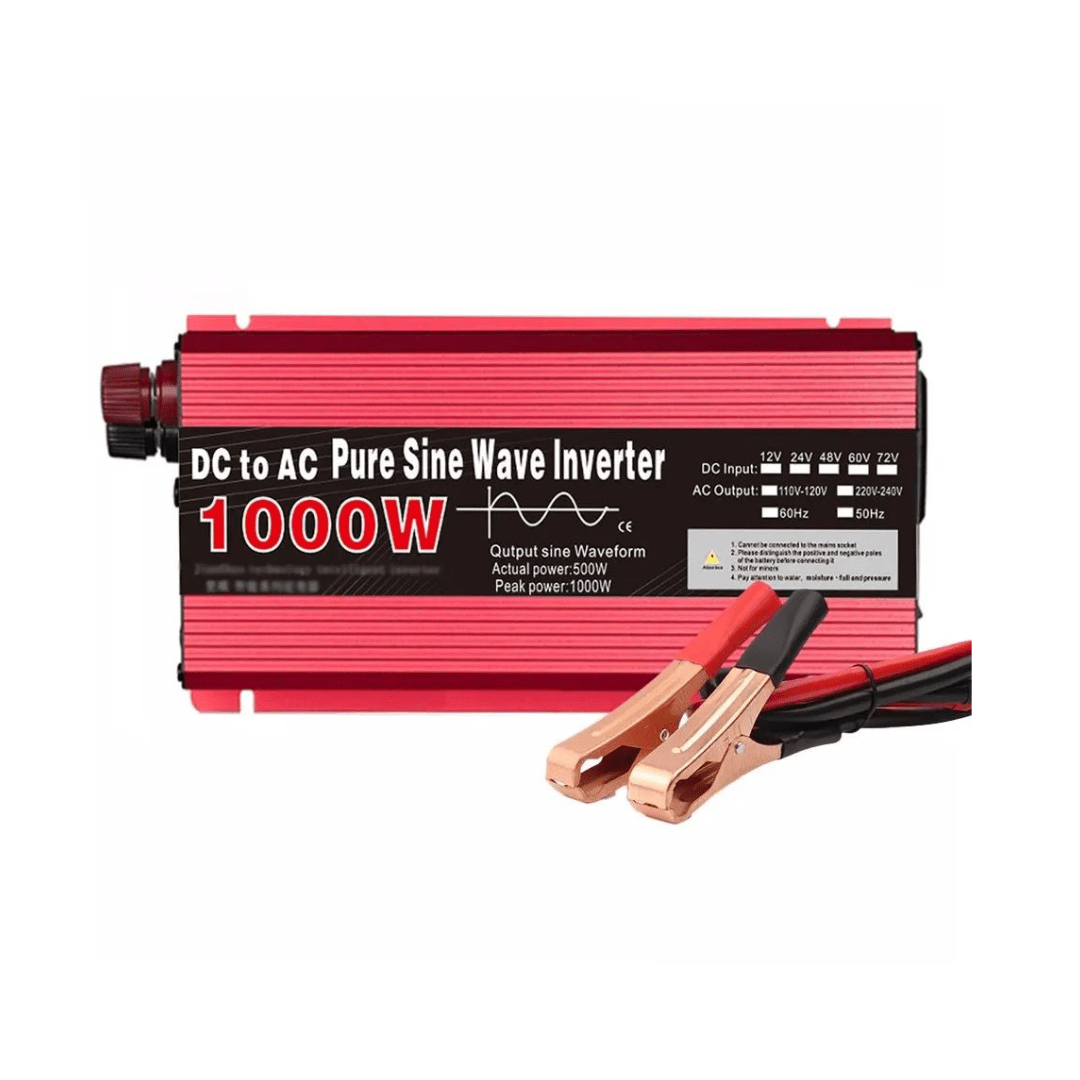 Invertor 1000W 12V – 220 V auto si panouri solare SINUS PUR, unda pura rulota, casa, cabana - Taggo.ro