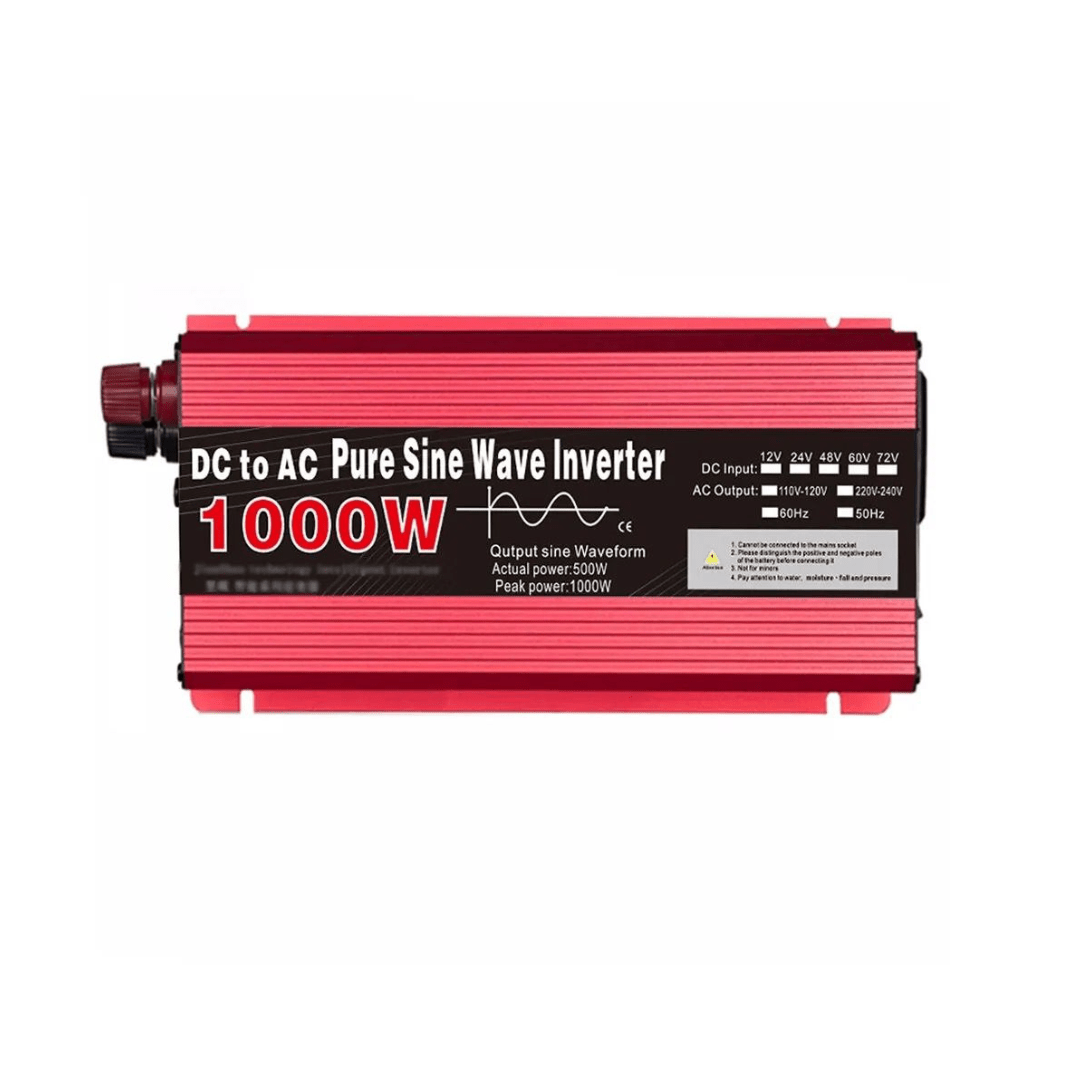 Invertor 1000W 12V – 220 V auto si panouri solare SINUS PUR, unda pura rulota, casa, cabana - Taggo.ro