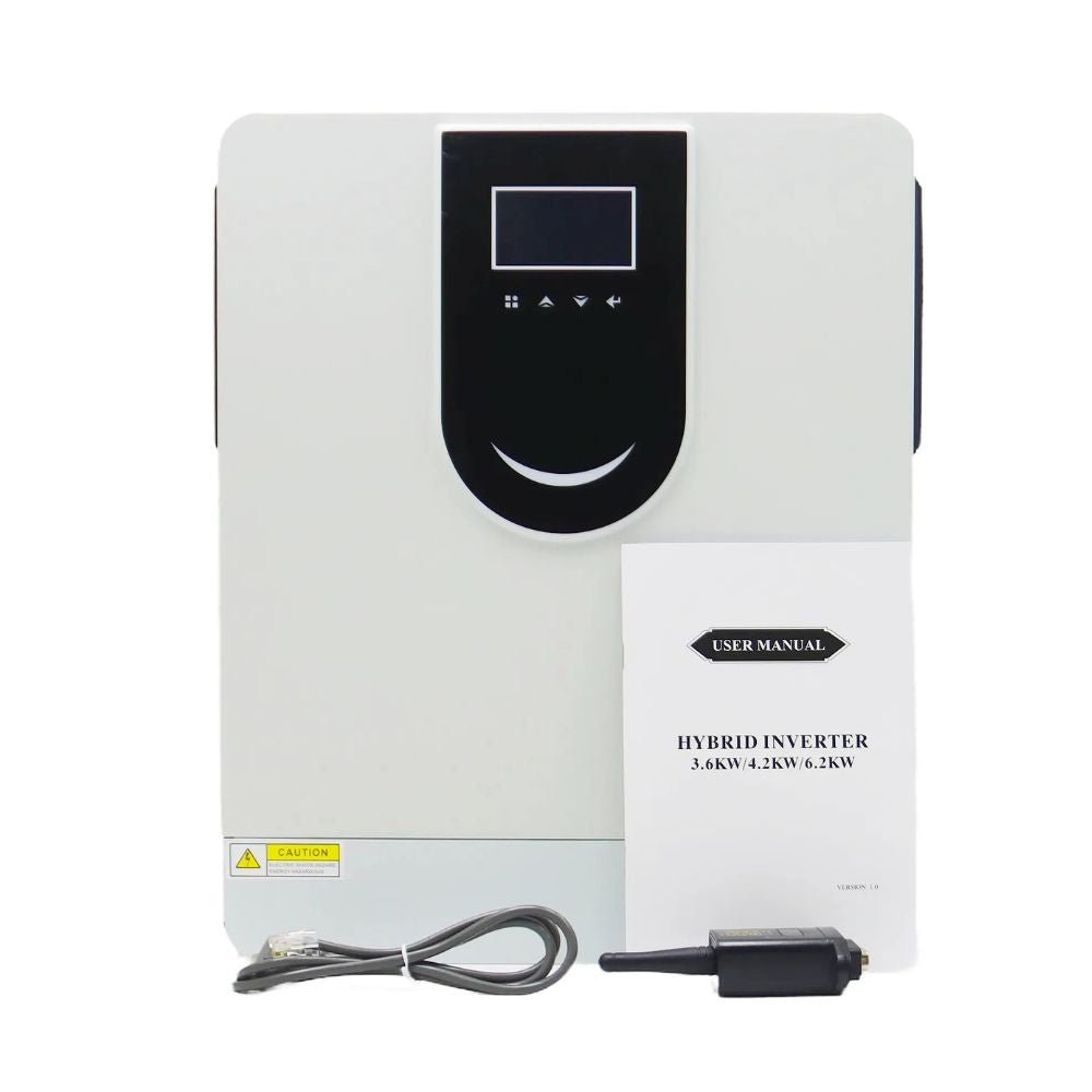 Invertor Hibrid 6.2KW 48V, Off Grid, Sinus Pur cu Regulator MPPT 120A si Modul Wifi Inclus - Taggo.ro
