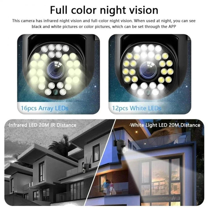 Camera de Supraveghere Inteligenta Neagra, WISTINO WIFI, 2mpx, Control din Aplicatie, Comunicare Bidirectionala, IR - Taggo.ro