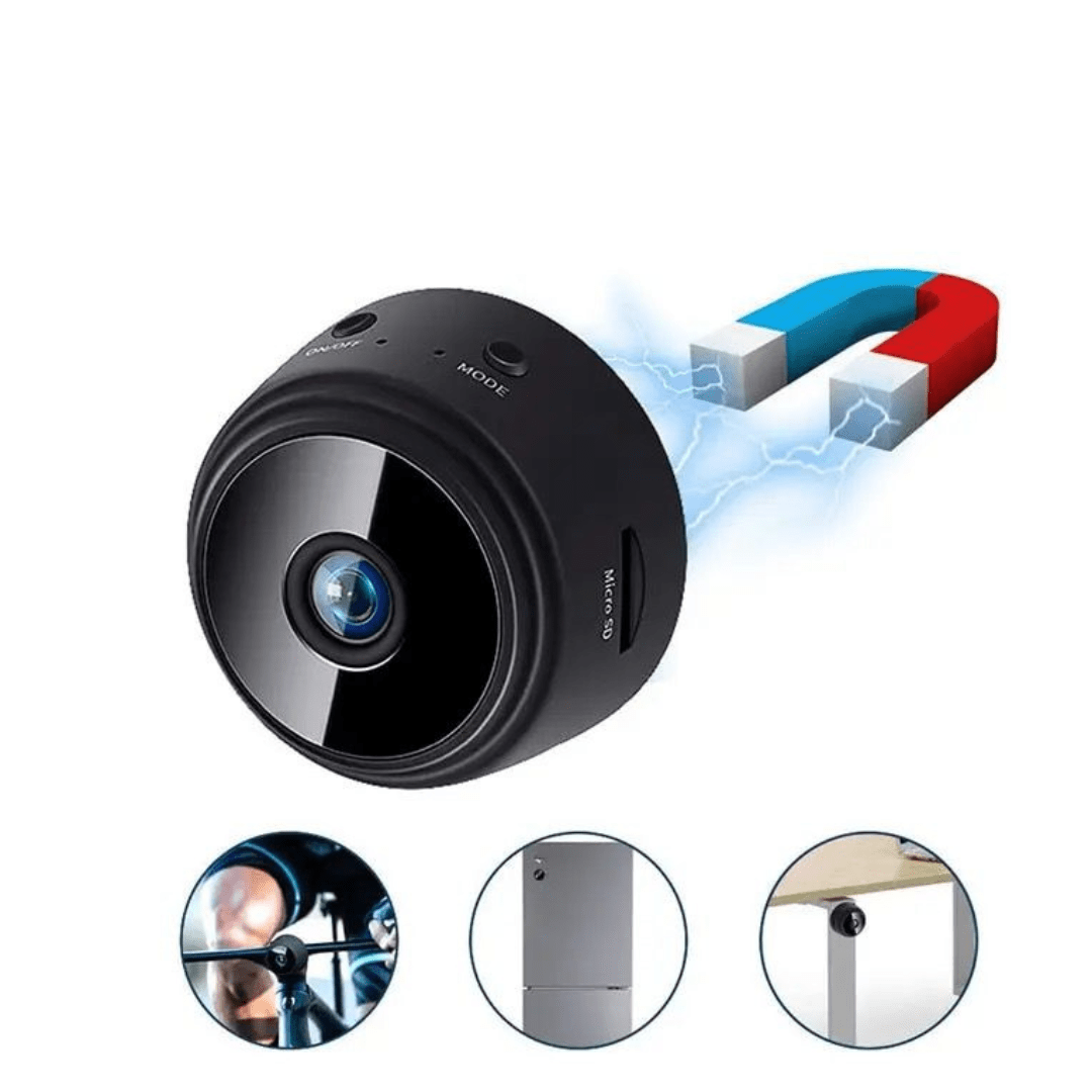 Mini Camera WiFi pentru interior cu acumulator inclus 4K, Unghi 150, aplicatie telefon - Taggo.ro