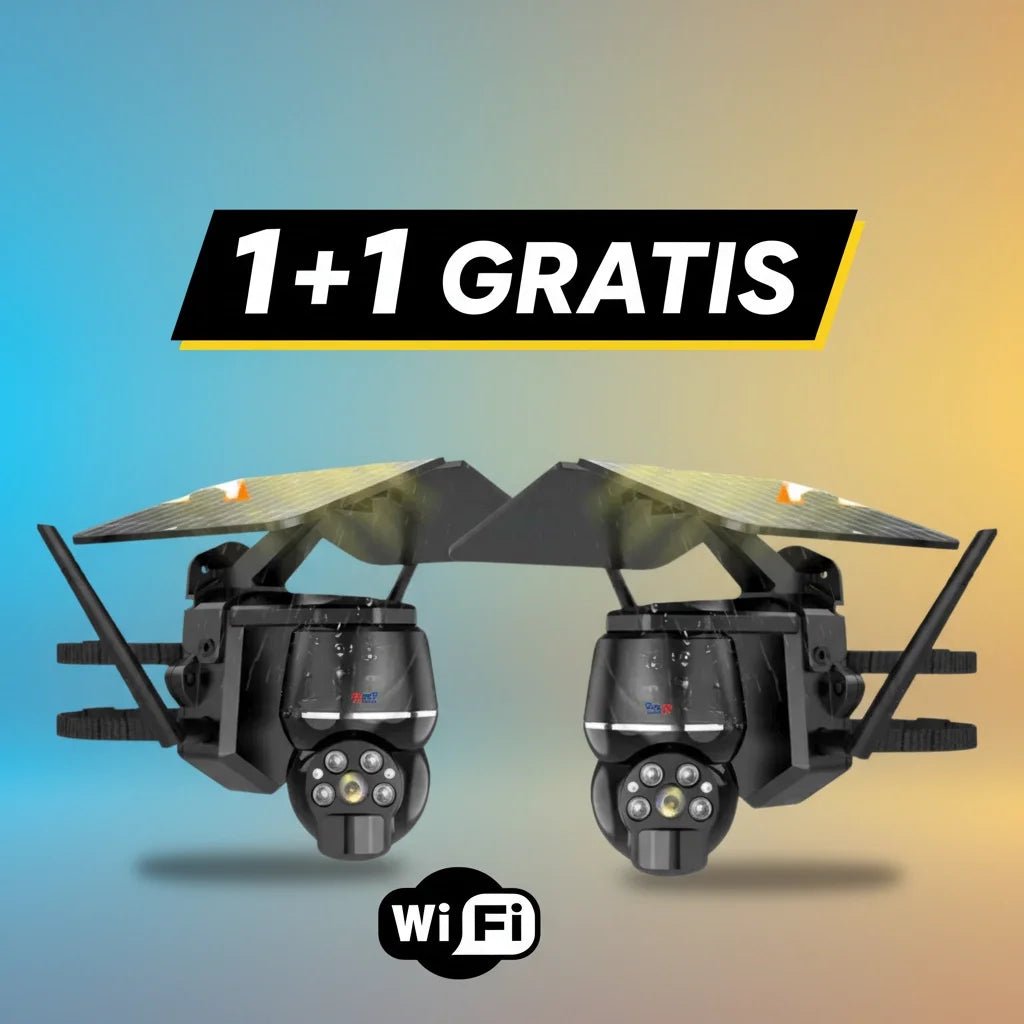 Pachet 2x Camere 1+1 Gratis Incarcare Solare WIFI 5MP, Comunicare Bidirectionala - Taggo.ro