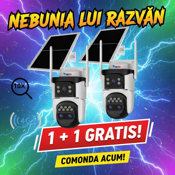 Pachet Dublu de Camere Supraveghere Solare 4G