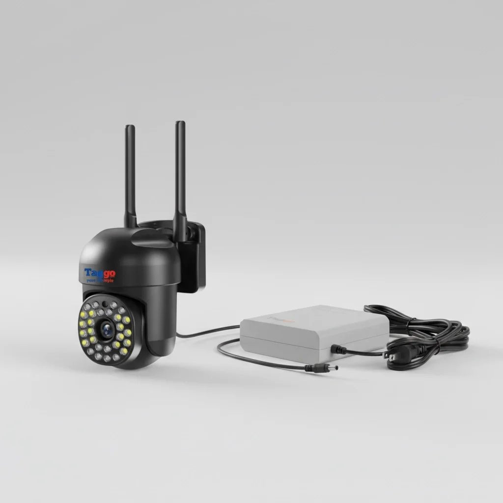 Pachet cameră de supraveghere și UPS 5V de la Fast Bundle, camera de securitate cu cablu și acumulator UPS pentru siguranță.