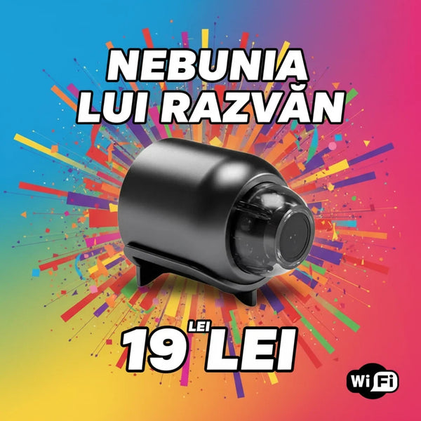 Mini camera WIFI 4K FULL HD, View 160, Control din aplicatie, Senzor miscare, Vizionare pe timp de noapte
