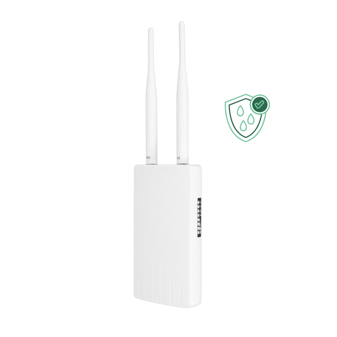 Router Exterior IP65 Wireless 300Mbps, Slot Cartela SIM 4G 5G, 2 antene externe, 1 x LAN, 12V - Taggo.ro