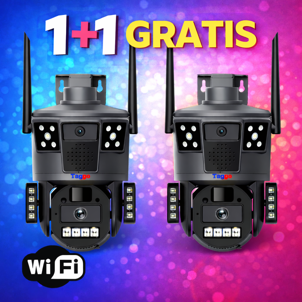 Pachet 1+1 Gratis Camere Supraveghere WIFI, Vizualizare Noctura, Rezistente la Apa ip66 - Taggo.ro