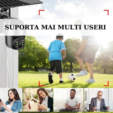 Set 2x Camere de Supraveghere 5mp cu Incarcare Solara 4G, Rain Charging, Rotire Din Aplicatie, Rezistenta La Apa IP 66 - Taggo.ro