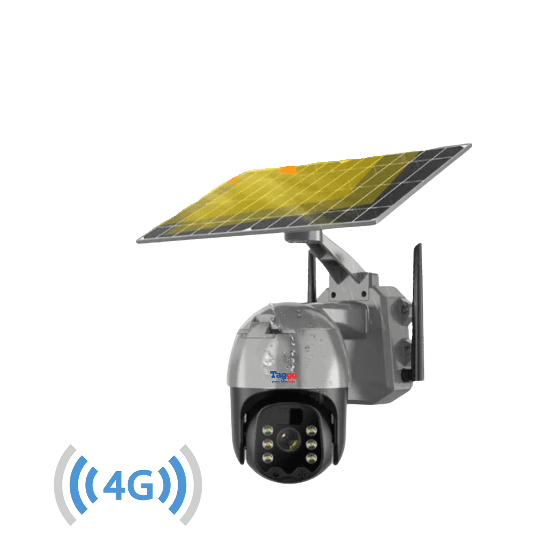 Set 2x Camere de Supraveghere 5mp cu Incarcare Solara 4G, Rain Charging, Rotire Din Aplicatie, Rezistenta La Apa IP 66 - Taggo.ro