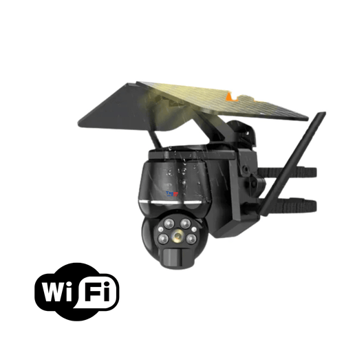 Camera Supraveghere cu Panou Solar WIFI, Rezolutie 5MP, Rezistenta la Apa, Control din Aplicatie