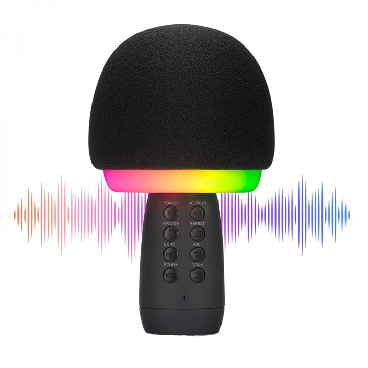 Microfon Karaoke Andowl MC910, Bluetooth, RGB - Taggo.ro
